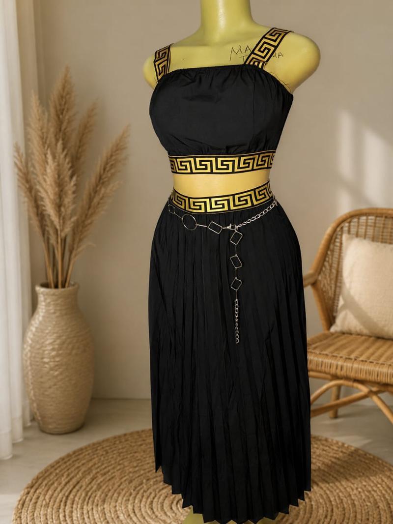 2-pc black dress